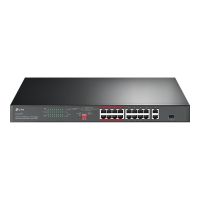 TP-LINK JetStream TL-SL1218P - V1 - Switch - unmanaged - 16 x 10/100 (PoE+)