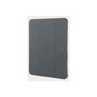 TUCANO Satin - Flip-Hülle für Tablet - Polykarbonat-Schale, Rand aus thermoplastischem Polyurethan (TPU)