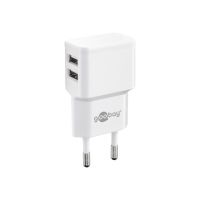 Goobay Dual USB charger - Netzteil - 12 Watt - 2.4 A - 2 Ausgabeanschlussstellen (USB)
