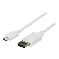 StarTech.com StarTech 6ft/1.8m USB C to DisplayPort 1.2 Cable 4K 60Hz, USB-C to DisplayPort Adapter Cable HBR2, USB Type-C DP Alt Mode to DP Monitor Video Cable, Works with Thunderbolt 3, White - USB-C Male to DP Male (CDP2DPMM6W)
