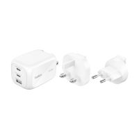 Belkin BoostCharge Pro - Netzteil - GaN - 100 Watt - PD 3.1/PPS - 3 Ausgabeanschlussstellen (2 x USB-C, USB)