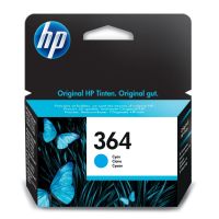 HP 364 Cyan Original Druckerpatrone, Standardertrag, Cyan, Tinte auf Farbstoffbasis, 1 Stück(e), 300 Seiten