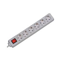 Bachmann Surge protector, 3m, 6 AC-Ausgänge, 250 V, 3600 W, Weiß, 3 m, 520 g