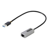 StarTech.com Startech USB 3.0 Gigabit Ethernet Adapter, USB 3.0 zu 10/100/1000 Netzwerkadapter für Laptops, 30cm angeschlossenes Kabel, USB zu RJ45/LAN Adapter, NIC Adapter, Win, MacOS und Chrome  (USB31000S2)