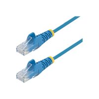 StarTech.com 2m Slim LSZH CAT6 Ethernet Cable, 10 Gigabit Snagless RJ45 100W PoE Patch Cord, CAT 6 10GbE UTP Network Cable w/Strain Relief, Blue, ETL, Low Smoke Zero Halogen - Category 6 - 28AWG (N6PAT200CMBLS)