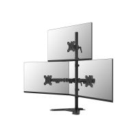 Neomounts Befestigungskit (Monitorarm, Basis) - Voll beweglich - für 3 Monitore - Stahl - Schwarz - Bildschirmgröße: 25.4-81.3 cm (10"-32")
