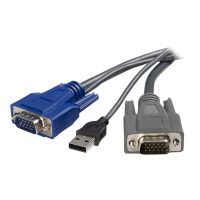 StarTech.com 1,8m ultradünnes USB VGA 2-in-1-KVM-Kabel - Tastatur- / Video- / Maus- (KVM-)