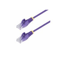 StarTech.com 2.5m Purple Slim CAT6 Ethernet Cable, Snagless, 28AWG, LSZH - Patch-Kabel - RJ-45 (M)