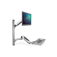 DIGITUS Arbeitsplatz (Monitor, Tastatur, Maus) Wandmontage
