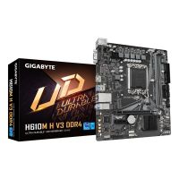 Gigabyte H610M H V3 DDR4 Mainboard - Unterstützt Intel Core Prozessoren 14th CPUs, 4+1+1 Hybrid Phases Digital VRM, up to 3200MHz DDR4, 1xPCIe 3.0 M.2, GbE LAN, USB 3.2 Gen 1, Intel, LGA 1700, Intel® Celeron®, Intel® Core™ i3, Intel® Core™ i5, Intel® Core