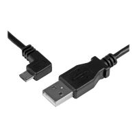 StarTech.com StarTech Micro USB Lade/Sync-Kabel - St/St - Micro USB linksgewinkelt - 1m - USB auf Micro USB Ladekabel - USB-Kabel - Micro-USB Typ B (M)