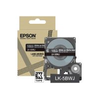 Epson LabelWorks LK-5BWJ - Weiß auf mattem Schwarz - Rolle (1,8 cm x 8 m)