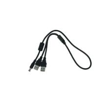 Silex E1639, 0,5 m, 2 x USB A, Schwarz