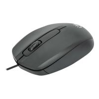 Manhattan Comfort II USB Wired Mouse, Black