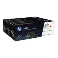 HP 305A - 3er-Pack - Gelb, Cyan, Magenta - original - LaserJet - Tonerpatrone (CF370AM)