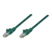 Intellinet Network Patch Cable, Cat6A, 0.25m, Green, Copper, S/FTP, LSOH / LSZH, PVC, RJ45, Gold Plated Contacts, Snagless, Booted, Lifetime Warranty, Polybag - Patch-Kabel (DTE)