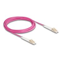 Delock Netzwerkkabel - LC Multi-Mode (M) gewinkelt zu LC Multi-Mode (M)
