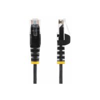 StarTech.com 1m Slim LSZH CAT6 Ethernet Cable, 10 Gigabit Snagless RJ45 100W PoE Patch Cord, CAT 6 10GbE UTP Network Cable w/Strain Relief, Black, ETL, Low Smoke Zero Halogen - Category 6 - 28AWG (N6PAT100CMBKS)