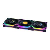 Lian Li UNI FAN SL Wireless LCD - Gehäuselüfter - 120 mm - Schwarz (Packung mit 3)