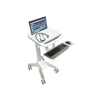Ergotron SV41 - Wagen - Konstante Krafttechnologie - für Notebook / PC-Ausrüstung - verriegelbar - medizinisch - Aluminium, verzinker Stahl, hochwertiger Kunststoff - Grau, weiß, Polished Aluminum - Bildschirmgröße: bis zu 43,9 cm (bis zu 17,3")