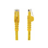 StarTech.com 1m CAT6 Ethernet Cable, 10 Gigabit Snagless RJ45 650MHz 100W PoE Patch Cord, CAT 6 10GbE UTP Network Cable w/Strain Relief, Yellow, Wiring is UL Certified/TIA - Category 6 - 24AWG (N6PATC1MYL)