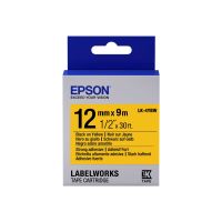 Epson LabelWorks LK-4YBW - Schwarz auf Gelb - Rolle (1,2 cm x 9 m)