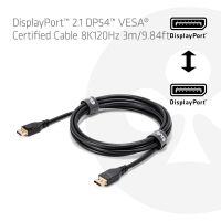 Club 3D DisplayPort 2.1 DP54 VESA® zertifiziertes Kabel 8K120Hz 3m