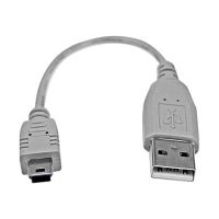 StarTech.com StarTech 6 in. USB to Mini USB Cable - USB 2.0 A to Mini B - Gray - Mini USB Cable (USB2HABM6IN)