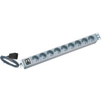 ONLINE USV Steckdosenleiste (Rack - einbaufähig) - Eingabe, Eingang IEC 60320 C20 - Ausgangsanschlüsse: 9 (power CEE 7/7)