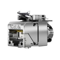 Telegärtner Karl Gärtner Telegärtner AMJ-SL, Flach, Silber, RJ-45, Buchse, Gold, Cat6a