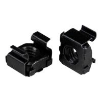 StarTech.com Startech M5 Käfigmuttern - 50er Pack, Schwarz - M5 Muttern für Server Racks und Serverschränke - Käfigmuttern - Schwarz (Packung mit 50)