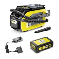 Kärcher SE 3-18 Compact Battery Set, 184 W, Trommel-Vakuum, Nass, Beutellos, 1,2 l, Schwarz, Gelb