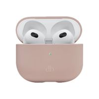dbramante1928 Costa Rica - Tasche für kabellose Kopfhörer - recycelter Kunststoff, Silikon - rosa sandfarben - für Apple AirPods (3. Generation)