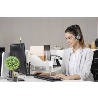 Yealink BLT60, LED, 1 Glühbirne(n), Schwarz, Hängende Arbeitsleuchte