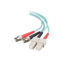 C2G SC-ST 10Gb 50/125 OM3 Duplex Multimode PVC Fiber Optic Cable (LSZH)