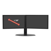 Ergotron Neo-Flex - Aufstellung - für 2 LCD-Displays - Schwarz - Bildschirmgröße: bis zu 61 cm (bis zu 24 Zoll)
