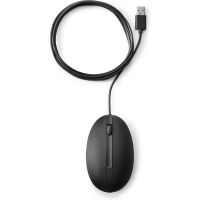 HP 320M-Maus für Desktop-PC, kabelgebunden, Beidhändig, Optisch, USB Typ-A, 1000 DPI, Schwarz