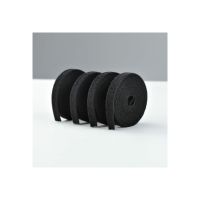 StarTech.com 4er-Pack 4,6 m Klettband-Großrollen, 12,7 mm breit, Schwarz, zuschneidbare und wiederverwendbare Kabelbinder, Klettverschlussband aus Stoff, Kabelbinder mit Klettverschluss, Universal, Schwarz