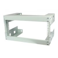 ALLNET 19\"Wandgehäuse offen 6HE T300mm Lichtgrau SWD-Serie - Wandgehäuse, Wandmontiertes Regal, Grau