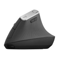 Logitech MX Vertical - Vertikale Maus - ergonomisch - optisch - 6 Tasten - kabellos, kabelgebunden - Bluetooth, 2.4 GHz - kabelloser Empfänger (USB)