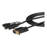 StarTech.com 90cm aktives HDMI auf VGA Konverter Kabel -  HDMI zu VGA Adapter 0,9m - Schwarz - 1920x1200 / 1080p - Adapterkabel - HDMI, Mikro-USB Typ B (nur Strom)