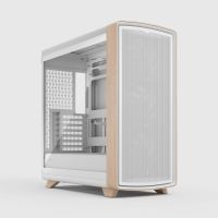 Fractal Design Summit Chalk White TG Clear Tint, Midi Tower, PC, Weiß, Mini-ITX, micro ATX, ATX, EATX, Stahl, Holz, Gaming