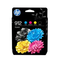 HP 912 4er-Pack Original-Druckerpatronen Schwarz/Cyan/Magenta/Gelb, Standardertrag, Schwarz, Cyan, Magenta, Gelb, Tinte auf Pigmentbasis, Tinte auf Pigmentbasis, 6,5 ml, 4 ml