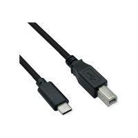 ROLINE USB-Kabel - USB-C (M) zu USB Type B (M)