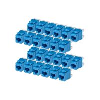 StarTech.com Startech - Keystone Jack - 180°, 110 Punch Down - CAT 6 - UTP - RJ-45 - Blau - TAA-konform (Packung mit 24)