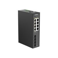 D-Link DIS 210G-12P - Switch - industriell - Smart - 8 x 10/100/1000 (PoE+)