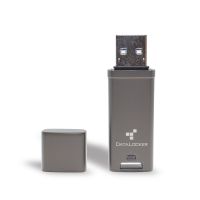 DataLocker DL GO , 64 GB, USB Typ-A, 3.2 Gen 2 (3.1 Gen 2), 160 MB/s, Kappe, Grau