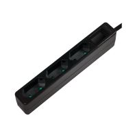 LogiLink Slim - Steckdosenleiste - Wechselstrom 250 V - 1700 Watt - Ausgangsanschlüsse: 3 (3 x Eurostecker)