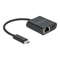 Delock Netzwerkadapter - USB-C 3.2 Gen 1 - Gigabit Ethernet x 1 + USB-C (nur Strom)