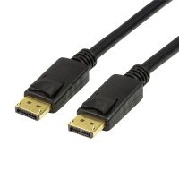LogiLink CV0121, 3 m, DisplayPort, DisplayPort, Stecker, Stecker, Schwarz